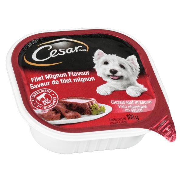 Cesar Adult Wet Dog Food Classic Loaf In Sauce Filet Mignon 100 g
