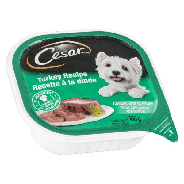 Cesar Adult Wet Dog Food Classic Loaf In Sauce Turkey 100 g