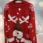 Christmas Sweater Men Women Knitted Sweatshirt Pullover Tops Xmas Holiday Long Sleeve Fall Winter Outfits