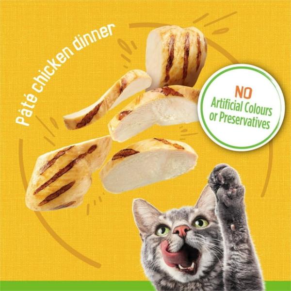 Friskies Pate Chicken Dinner, Wet Cat Food 156g, 156 g