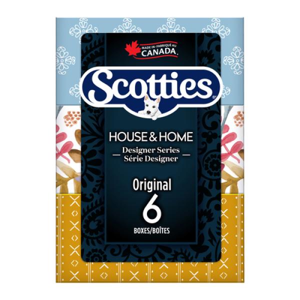 Scotties Original Facial Tissues 2-Ply 6 Boxes x 126 Sheets