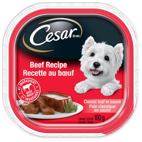Cesar Classic Loaf In Sauce Beef Adult Wet Dog Food 100 g