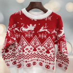 Unisex Santa Ugly Christmas Sweater - Funny Holiday Pullover for Men and Women Festive Knit Style