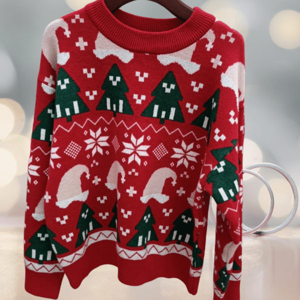 Couple Matching Christmas Sweaters knitted Pullover for Men Women