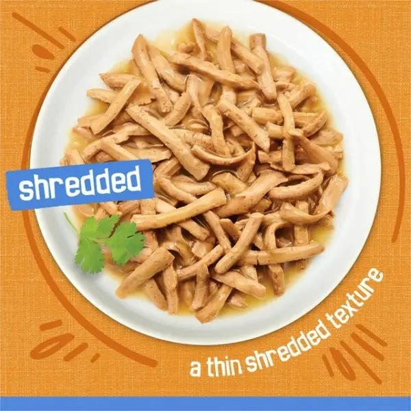 Friskies Shredded Chicken in Gravy, Wet Cat Food 156g, 156 g