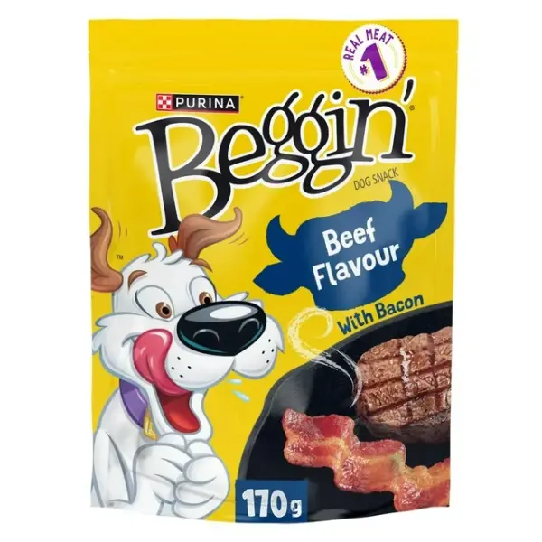 Beggin' Strips Beef Snacks with Bacon, Dog Treats 170 g, 170 g