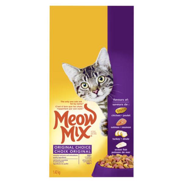Meow Mix Dry Cat Food Original Choice 1.42 kg