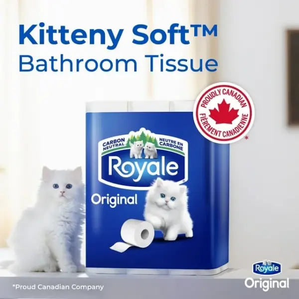 Royale Original, 2 Ply Toilet Paper, 8 Equal 16 Bathroom Tissue Rolls, 242 Toilet Paper Sheets per Roll