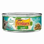 Friskies Indoor Saucy Seafood Bake with Greens, Wet Cat Food 156g, 156 g