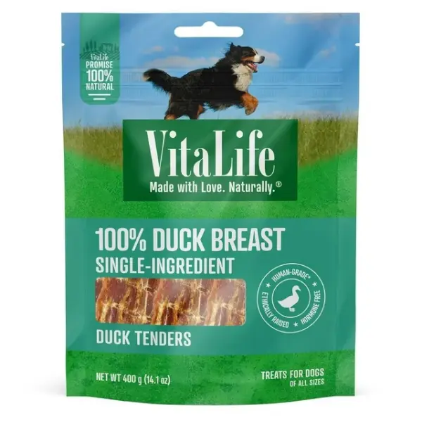 VitaLife Duck Tenders, All Natural Dog Treats, 200 g Jerky Treats