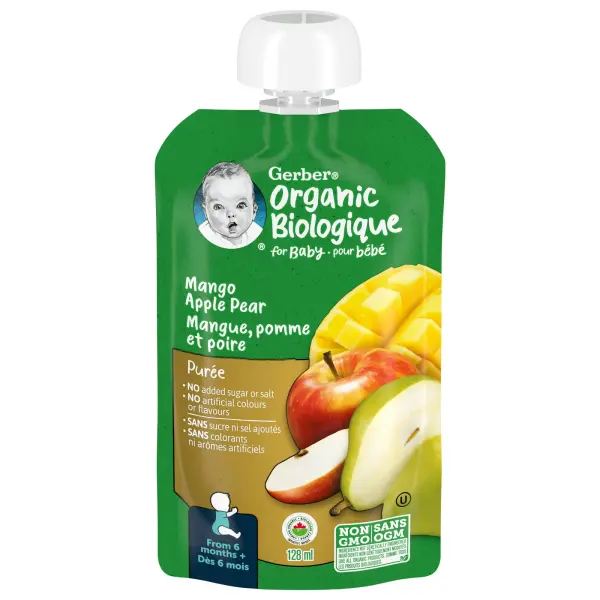 Gerber Organic Puree - Mango Apple Pear