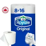 Royale Original, 2 Ply Toilet Paper, 8 Equal 16 Bathroom Tissue Rolls, 242 Toilet Paper Sheets per Roll