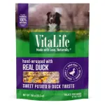 VitaLife Sweet Potato & Duck, All Natural Dog Treats, 200 g Hand Wrapped Treats