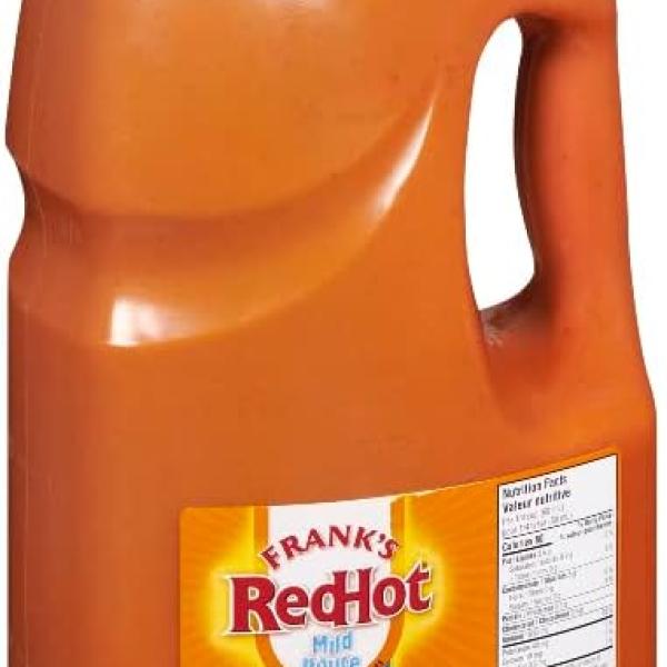 Frank's RedHot Mild Wings Sauce, 3.78 L - Mild Buffalo Hot Sauce with a Balanced Flavour Perfect for Wings, Dressings, Dips and More