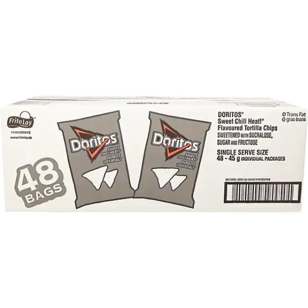 DORITOS Sweet Chili Heat, Vending Chips 48x45.0 g