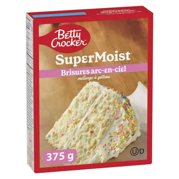 Betty Crocker Super Moist Rainbow Bit Cake Mix, 375 g