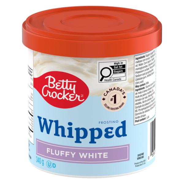 Betty Crocker Gluten-Free Whipped Frosting Fluffy White Vanilla 340 g