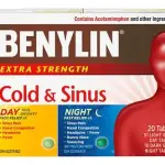 BENYLIN® Extra Strength Cold & Sinus Caplets, Relieves Cold & Sinus symptoms, Daytime & Nighttime, Convenience Pack, 20 Count