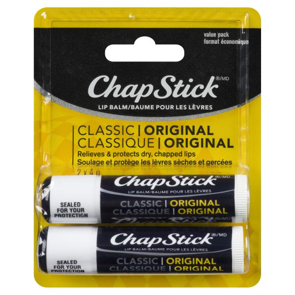 Chapstick Classic Lip Balm, Original Flavour, 4G, 2 Pack