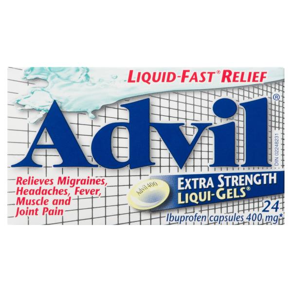 Advil Pain Relief Liquid Gels Extra Strength 24 Count