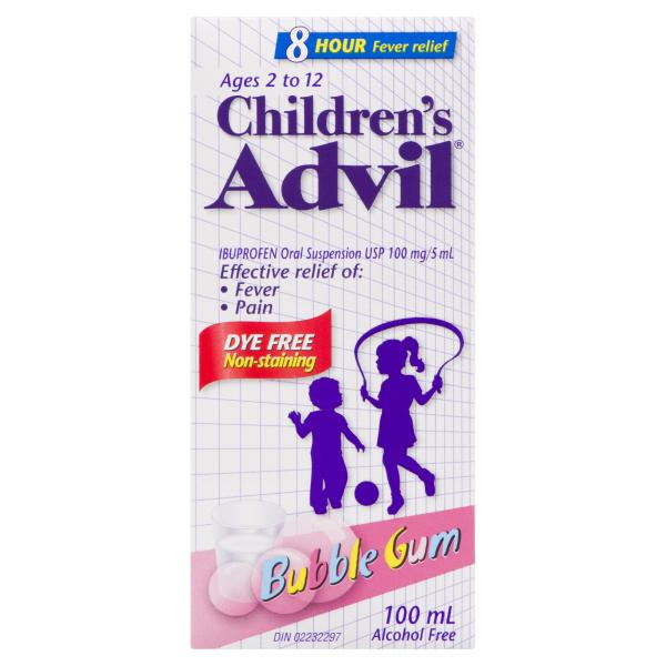 Childrens Advil - Bubble Gum 100ml