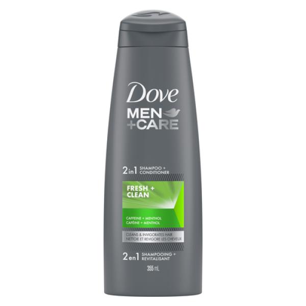 Dove Men+Care 2 In 1 Shampoo & Conditioner Fresh Clean 355 ml