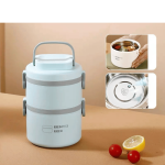 Bento Lunch Box, high quality stainless steel, two layers, thermal food container for office workers