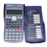 82Ms-A Scientific Calculator, Battery-Powered with 2-Line Display