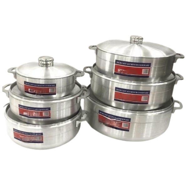 6 Pcs Cast Aluminium Cookware