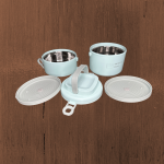 Bento Lunch Box, high quality stainless steel, two layers, thermal food container for office workers