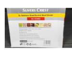 Stainless Steel Electric Meat Grinder 6L Capacity | 2 speed modes | 6 blades | 1000W power