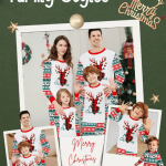 Family Matching Christmas Pajamas Set,  Holiday Sleepwear