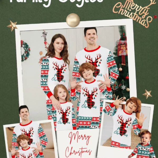 Family Matching Christmas Pajamas Set,  Holiday Sleepwear