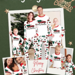 Family Matching Christmas Pajamas Set,  Holiday Sleepwear