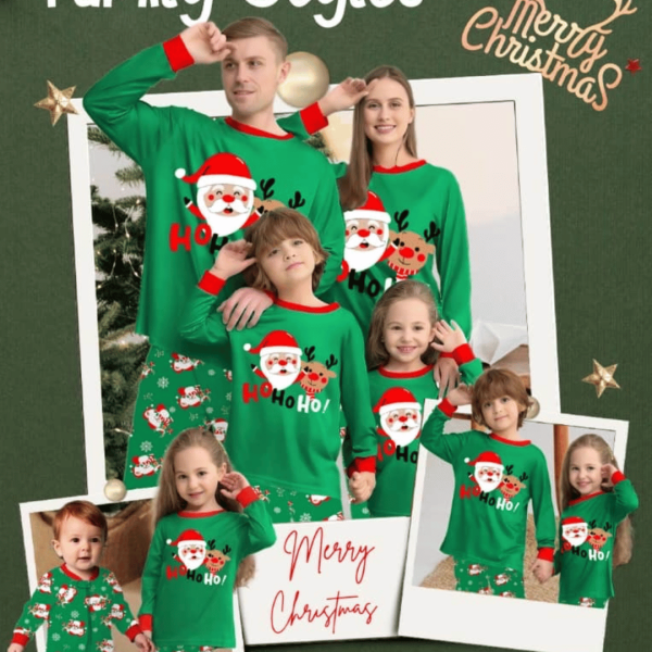 Family Matching Christmas Pajamas Set,  Holiday Sleepwear