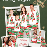 Family Matching Christmas Pajamas Set,  Holiday Sleepwear
