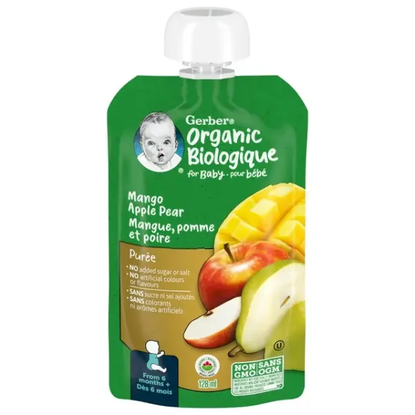 Gerber Organic Puree - Mango Apple Pear