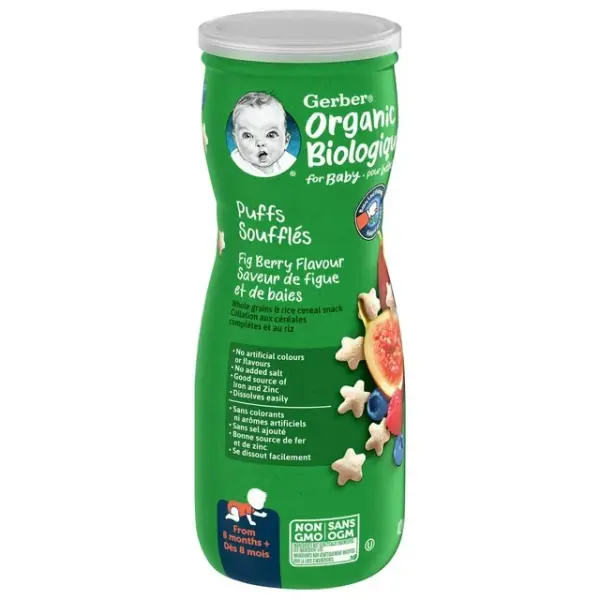 Gerber Organic Puffs - Fig Berry Baby Snacks 42g