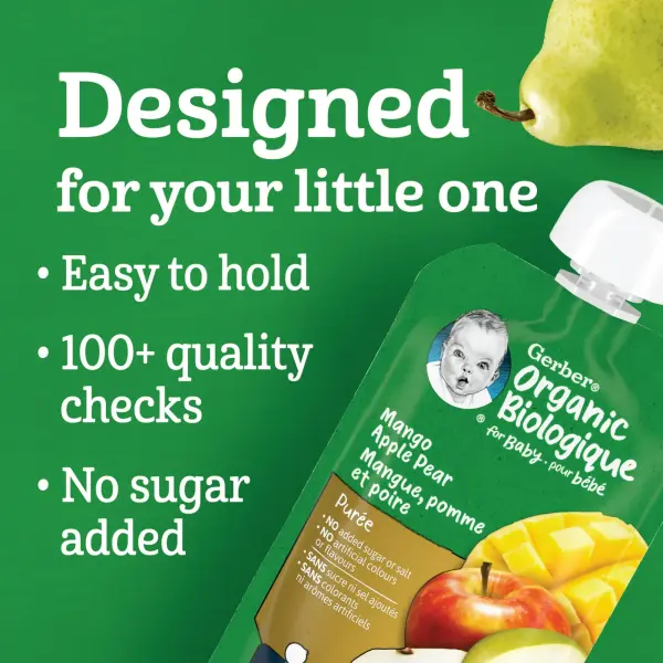 Gerber Organic Puree - Mango Apple Pear