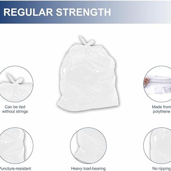 Spartano - Garbage Bags - Regular - White - 20"x22"