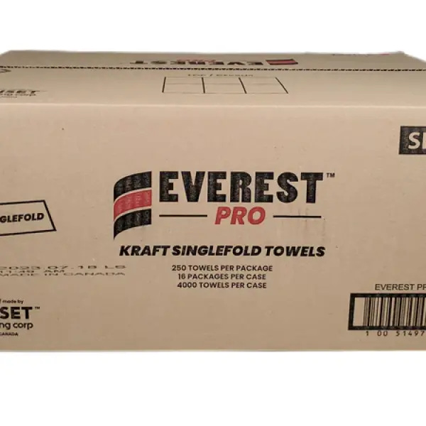 Everest Pro - Paper Hand Towel - Single Fold - Kraft - SF4000K