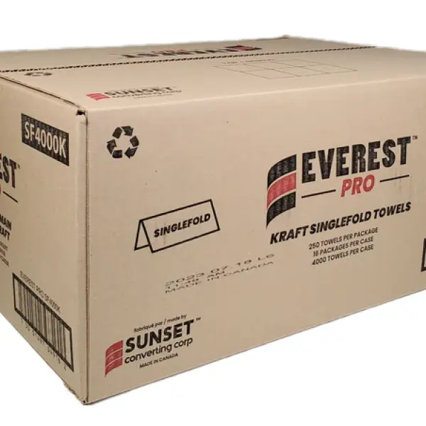 Everest Pro - Paper Hand Towel - Single Fold - Kraft - SF4000K