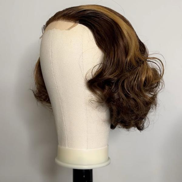 p4/27# Double Drawn 4x4 Wig 180% 12"
