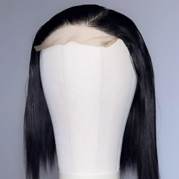 1b# Double Drawn Vietnam 5*5 closure wig 200% 8''